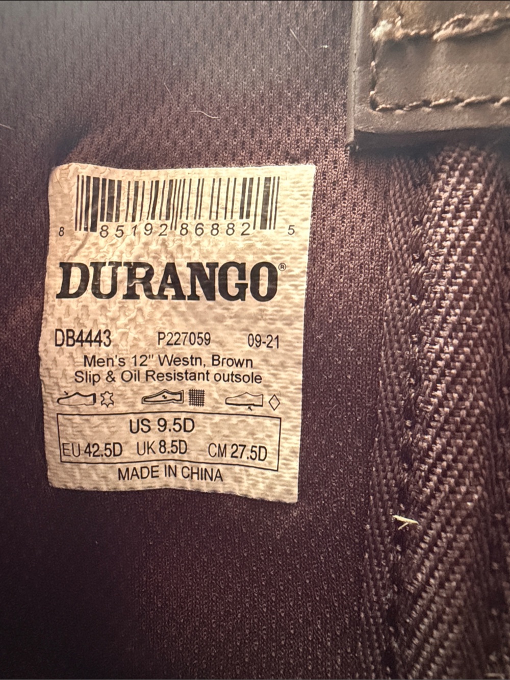 Men's Rebel By Durango Pull-On Western Boots Size 9.5D (Style: DB443) - Picture 2 of 9
